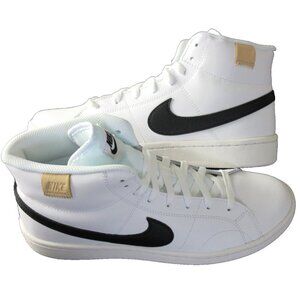 Nike Men's Court Royale 2 Mid Retro Classic Shoes White Black Onyx Sizes NIB